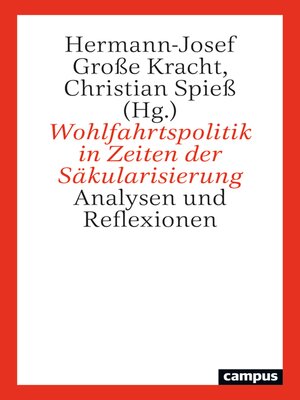 cover image of Wohlfahrtspolitik in Zeiten der Säkularisierung